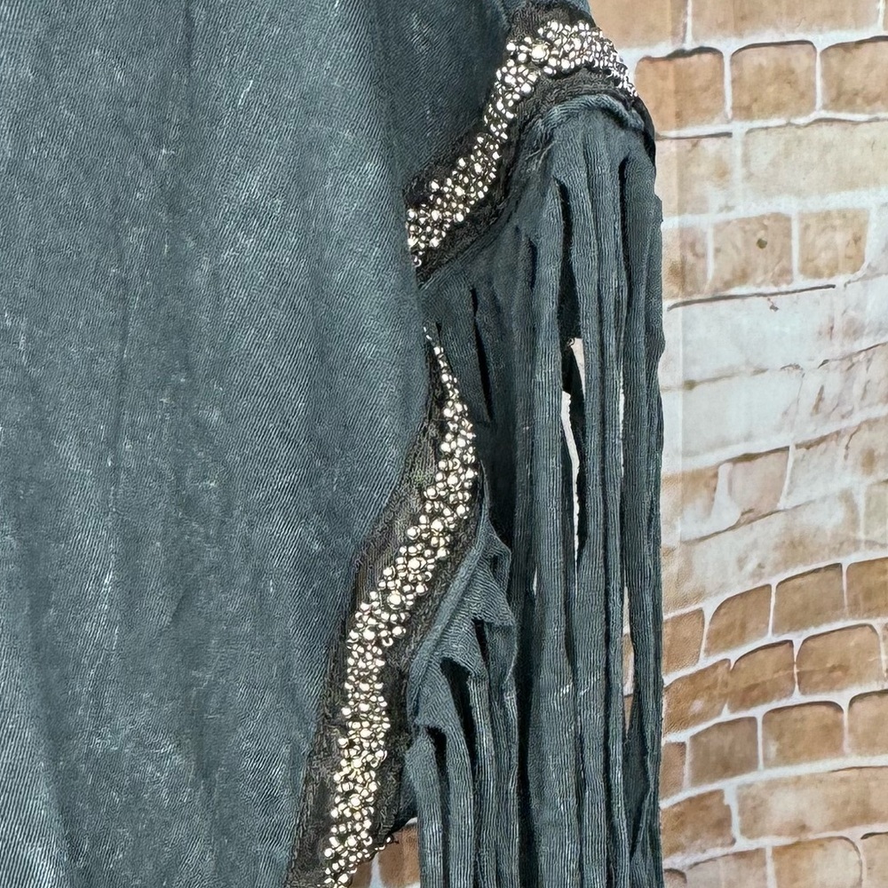 Affliction American Customs Women’s Fringe T-Shirt -Size: L/XL- NWT - Picture 6 of 11